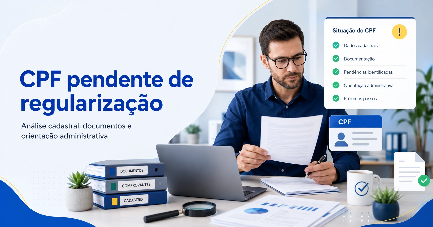 CPF pendente de regularização com orientação administrativa da Regularizza Brasil